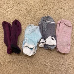 Four pairs of lulu lemon socks